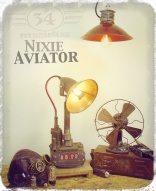 Vintage nixie lamp klok industrieel mancave