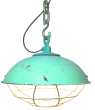 hanglamp metalen kap met kooi